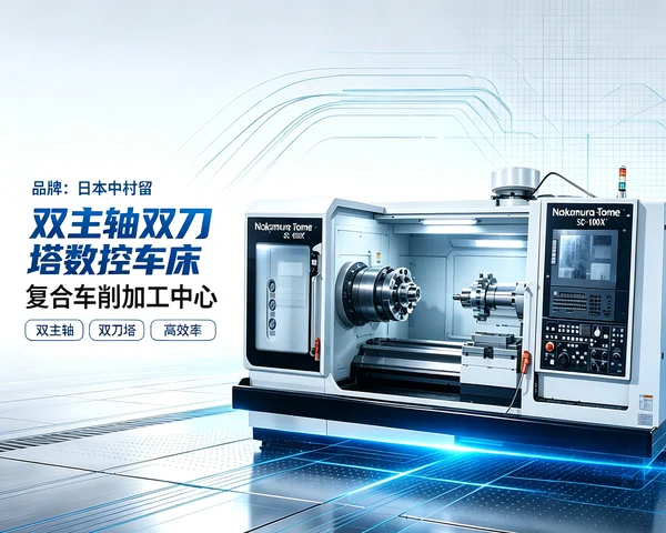 中村留 SC-100X2 双主轴双刀塔车床实拍